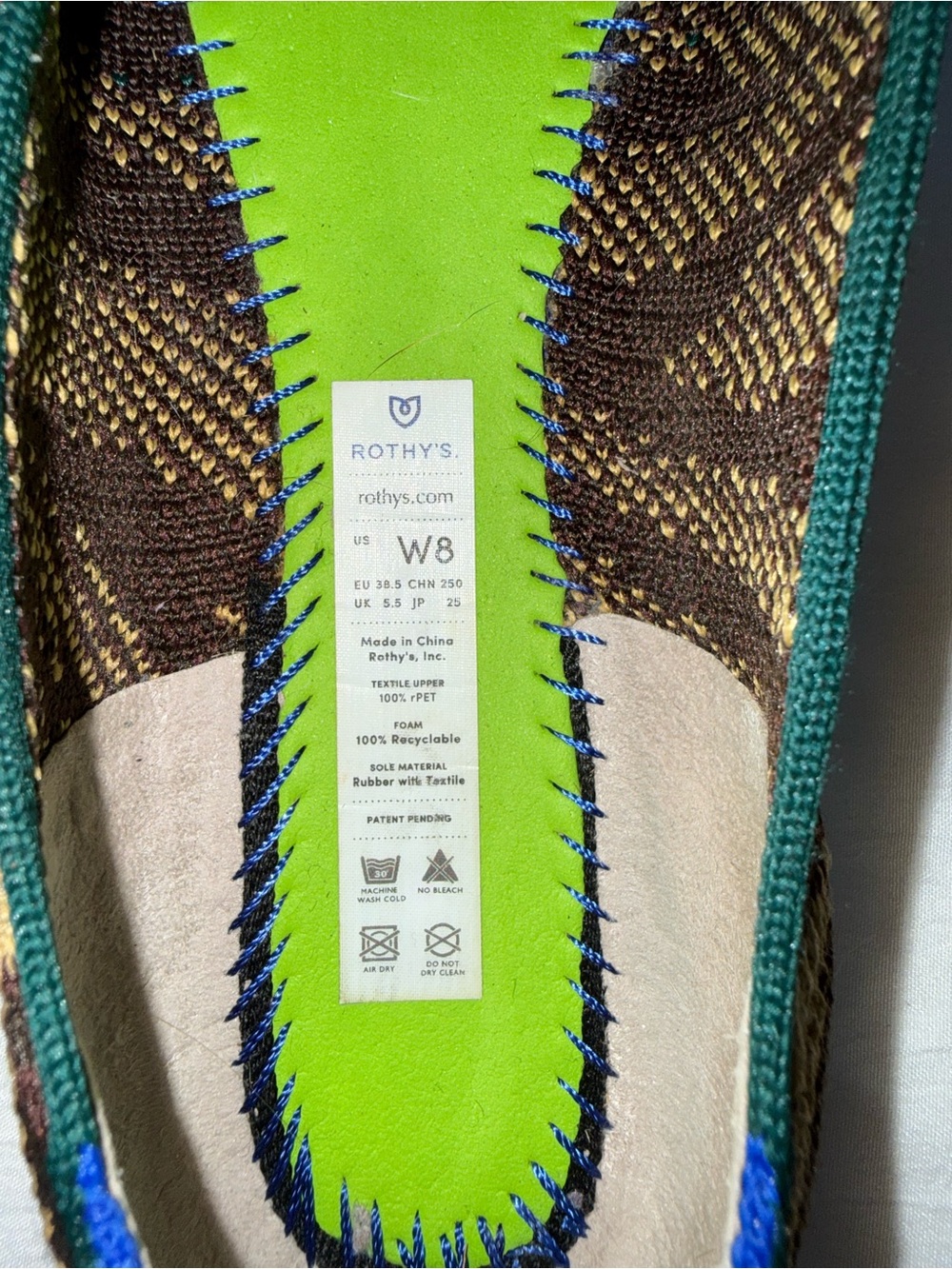 🤎 Rothy’s Tan & Brown Zebra Print Flats – Women’s Size 8 🤎 - Picture 3 of 4